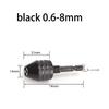 Quick-Change 3-Jaw Drill Chuck - Fits 0.3-6.5mm Bits, 3.6mm Hex Shank for Rotary Tools