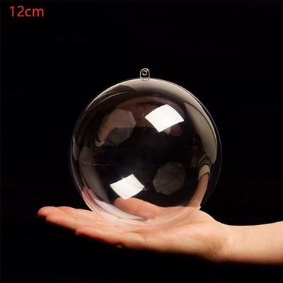 5PCS Large Capacity Christmas Transparent Ball DIY Bauble Ornament Christmas Trees Open Ball Box Home Party Gifts Box Decor