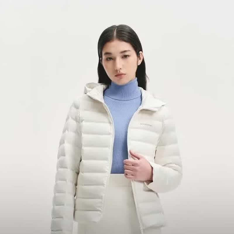 BOSIDENG Women s Lightweight Outdoor Slim-Fit Down Jacket
