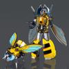 4-in-1 Verwandlungs-Insektenroboter Spielzeug, Schmetterling Libelle Zikade Kombinierbarer Mech Actionfigur, Geburtstagsgeschenk für Jungen Mädchen