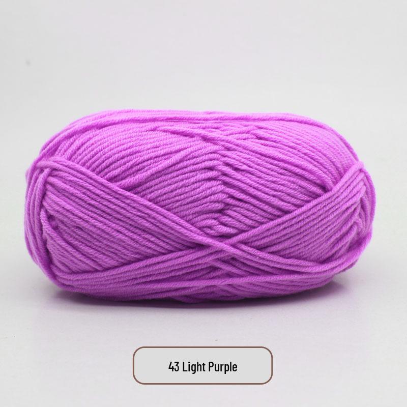 Sheng Tang 5-Ply Milk Cotton Yarn for Baby Fluff Crochet Bags, Child Scarves, and DIY Dolls