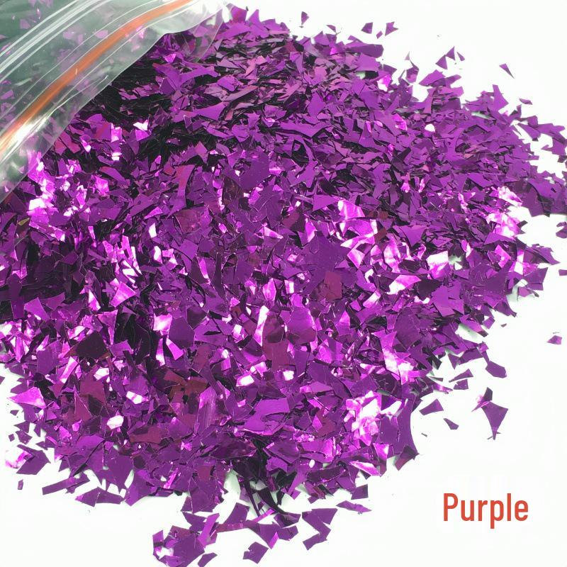 DIY Irregular Nail Shell Paper Fragments – 10g Bag for Slime, Epoxy Resin, Crafting.