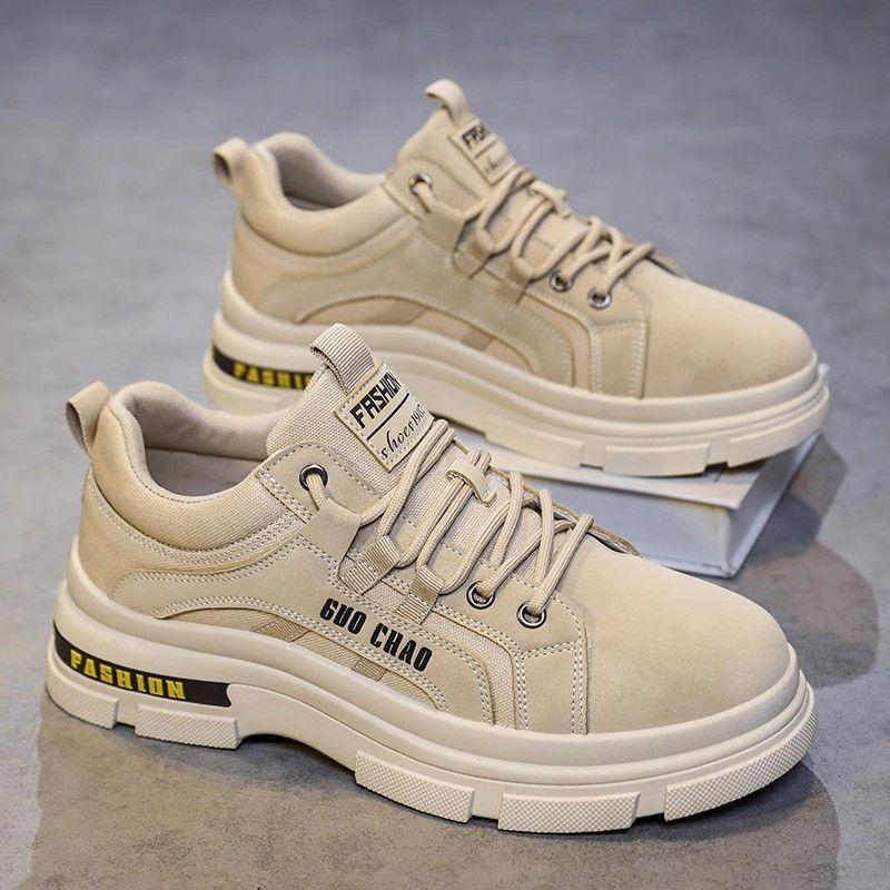 

Men s shoes autumn and winter platform work non-slip and wear-resistant men s labor insurance tide shoes 2025 new plus Martin boots student shoes 39