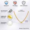 Vnox Stainless Steel Cuban Link Chain Choker Necklaces, Toggle Clasp Pendant Necklaces For Women Men, Minimalist Jewelry Gifts