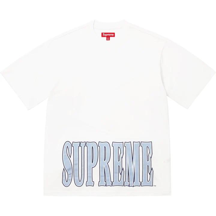 Supreme Cracked Stretch S/S Top White L