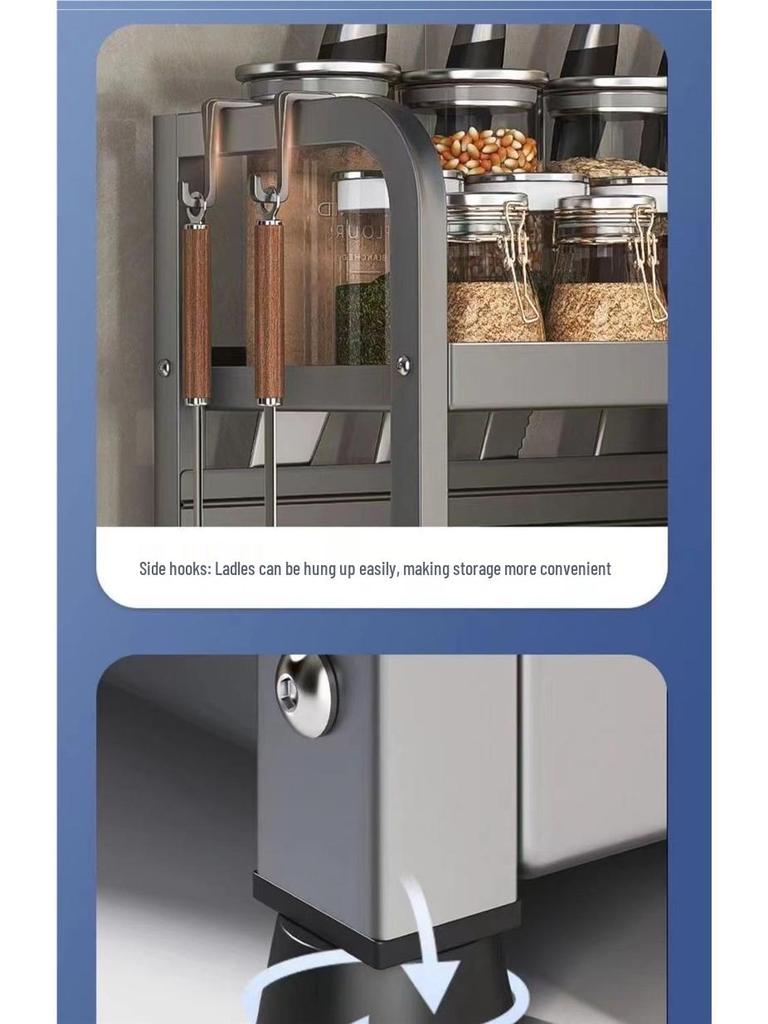 Multi-Layer Countertop Spice Rack & Utensil Holder