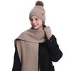 High Quality Winter Knitted Warm Set Custom Logo  Winter Gifts for Men and Women Scarf Beanie Hat and Gloves