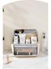 Large Capacity PU Travel Makeup & Pencil Case: Stand-up Bag with Compartments for Brushes & Palettes
