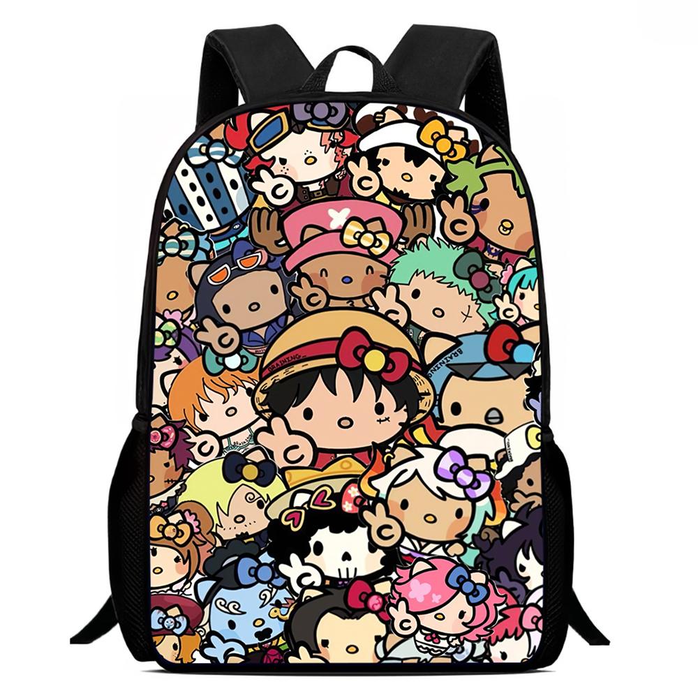 One Piece Comic Thermal Meal Tote Lonchera Térmica Lightweight Compact Cooler Tote For Boys Girls School Picnic Camping Bolsa