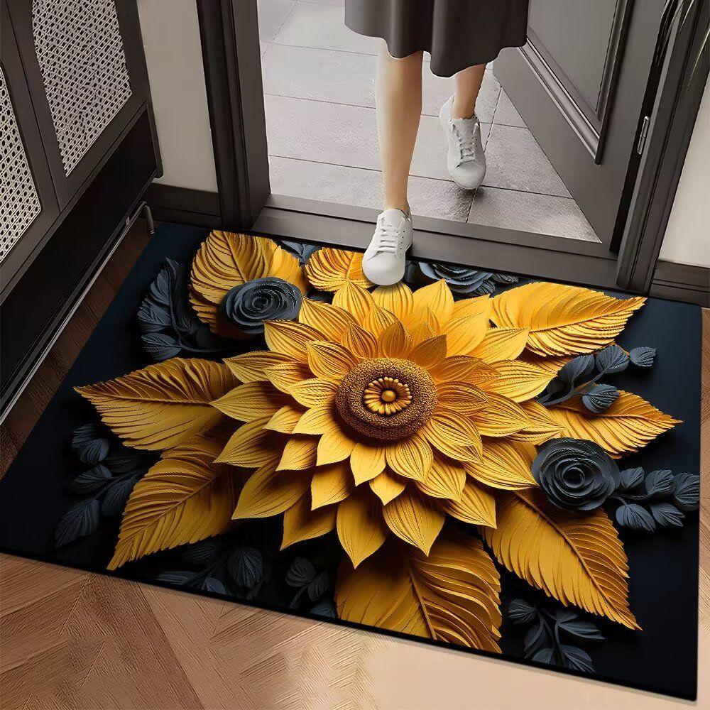 

Впитывающий коврик для ванной комнаты и туалета, противоскользящий и износостойкий коврик для ног, коврик для входной двери 40cm*60cm