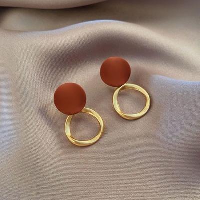 Autumn and Winter Earrings Ins Earrings 2024 New Tide Earrings Korea High Temperament Female Earrings