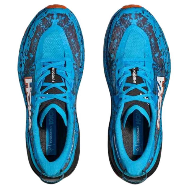 HOKA One One Speedgoat 6 Prodyšné, Podpůrné a Lehké Běžecké Boty do Terénu Pánské Modré Tenisky 1147791-SWRD