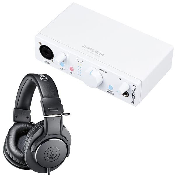 

Arturia Audio Interface MiniFuse1 White Headphones Set (1in2out) + ATH-M20X білий