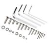 1220PCS Screw Nut Washer Kit Flat Head Hex Socket 304 Stainless Steel M2 M3 M4 M5 Screw Assembly Kit