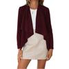 Moda feminina casual cor sólida estampa outono inverno jaquetas e casacos de manga comprida