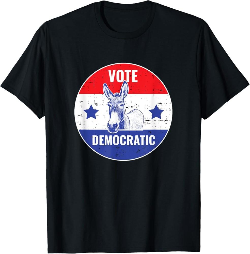 

NEW LIMITED Vote Democratic Democrat Vintage Political Donkey Party T-Shirt Tops Tee XL
