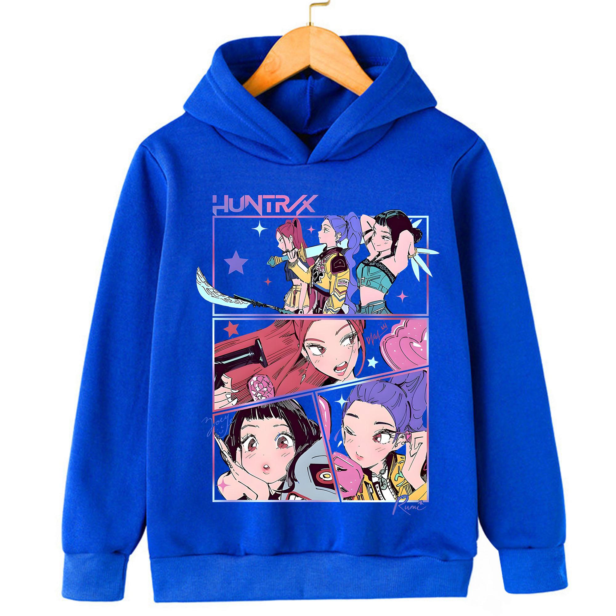 

Детская одежда Demon Hunter, включая весенние и осенние худи для мальчиков и девочек и модные свитшоты 160