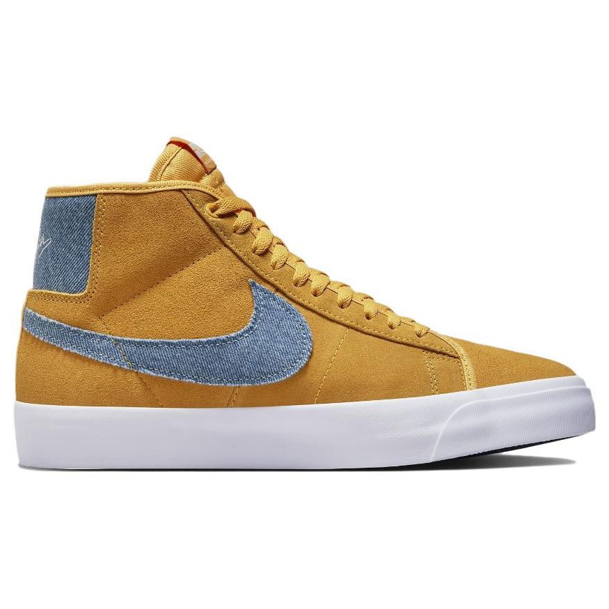 Grant Taylor x Nike Zoom Blazer Mid Pro GT SB Or Universitaire Denim Baskets Unisexe Game-Royal Blanc Noir FD0269-700
