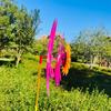PVC Sunflower Windmill Stake Standing Lawn Flower Pinwheel  Outdoor Party Picnic Decor