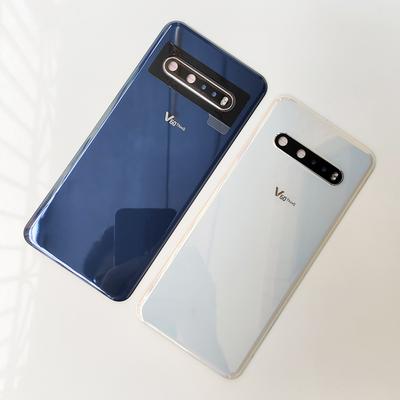 V60 UW Original Back Glass For LG V60 ThinQ 5G Back Door Replacement Battery ,Rear Black + Camera