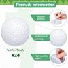 Chuangdi 24 Pcs Golf Sticky Notes Personalize Golf Ball Sticky Note Pad Ball Decoration Favors Themed Gifts for Office Coworkers Party Supply