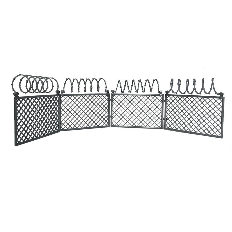 Military Doll Landscaping Accessories Parts Barbed Wire Buckle Free Assembly Scene Building Block