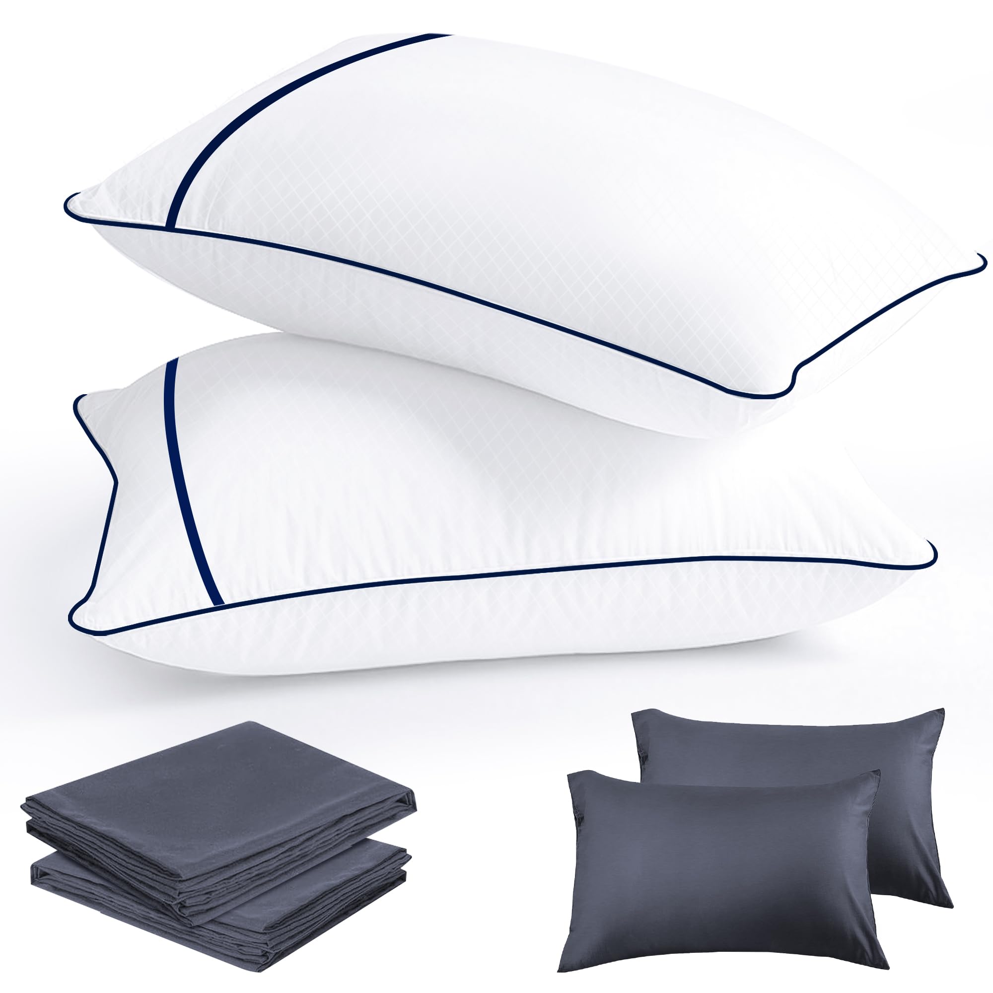 

[Amazon Exclusive Brand] UOUOMI Bedding Pillow, 634320 cm, Hotel Pillow, Soft, Washable, Fluffy Pillow, Comfortable, Easy to Store, Easy to Clean,