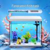 Klares Eck-Desktop-Aquarium für Wohnzimmer, Balkone und Büros