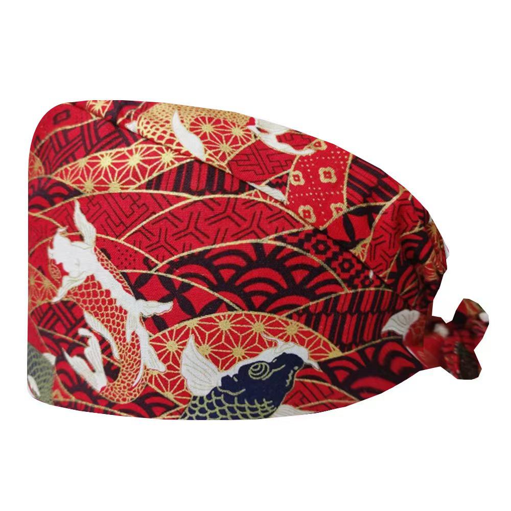 Cartoon Print Spa & Nurse Surgical Cap