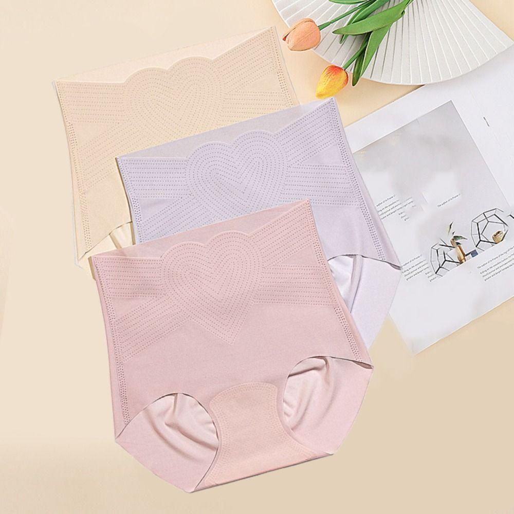 

Ice Silk Butt Lifter Briefs High Waist Seamless Underpants Solid Color Postpartum Body Shaper Yoga XL сірий