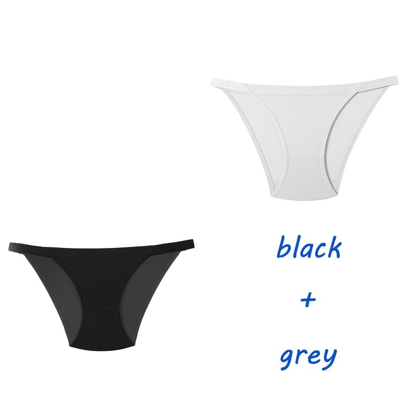 

CINOON, 2 шт./лот, женские трусики, нижнее белье, фитнес-спортивное бесшовное женское белье, сексуальные стринги с Т-образной спинкой, трусы из ледяного шелка, однотонные трусы XL
