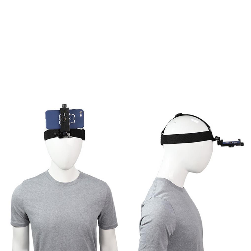 Headband Phone Holder Tool Fixed Holders Adjustable Stable Clamping Fixation Phones Mount Head Straps Clip Fixing Accessory