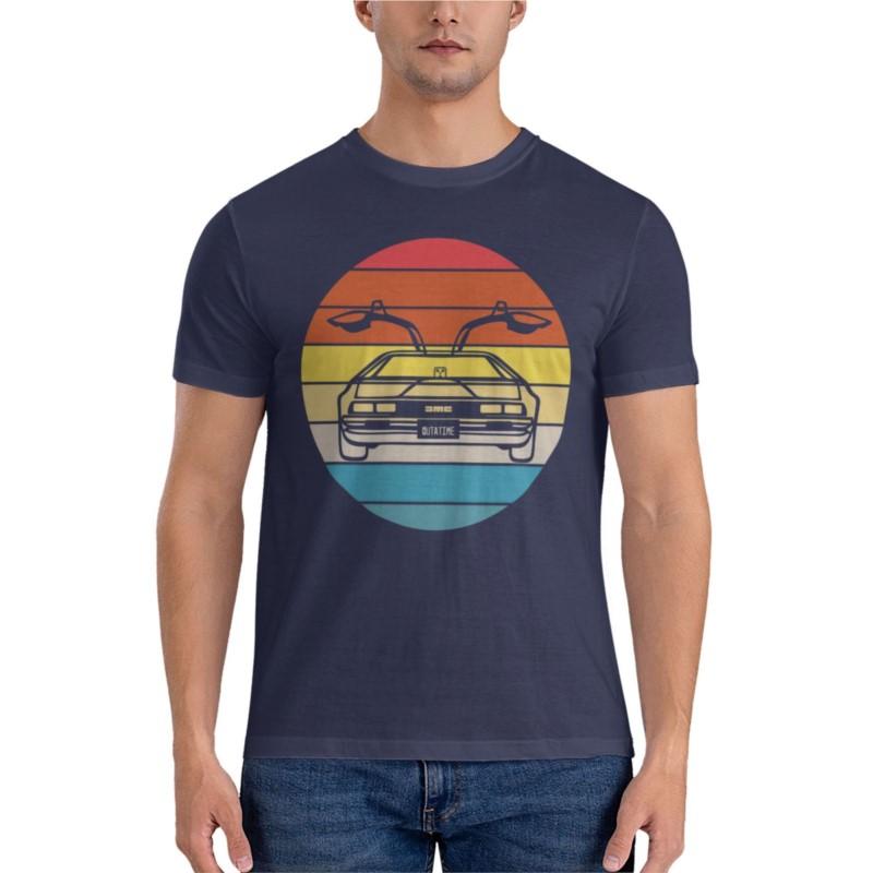 Das Delorean Sunset Classic T-Shirt fruit of the loom herren t-shirts jungen weiße t-shirts