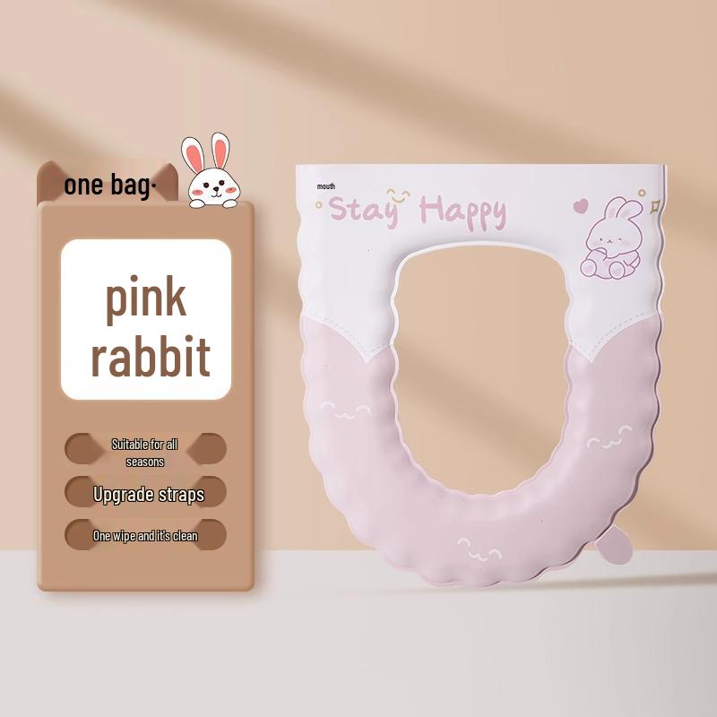 Wasserdichter Universal-Toilettensitzkissen mit Bändern - Vier Jahreszeiten Nutzung (Ausgabe 2024)