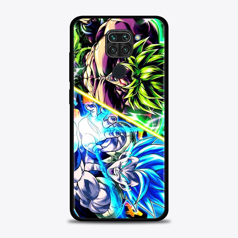 Telefonfodral för Xiaomi Redmi Note 11 10 8 Pro Cover 9s 11T 9t 8t 8 7 för Redmi k40 10 9 9a 9c Funda Anime Dragon Ball Super Goku