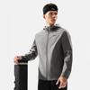 Li Ning Sports Lifestyle Serie Wasserabweisende Bequeme Lässige Einfarbige Jacke Herrenjacke Asphaltschwarz AFDU529-5
