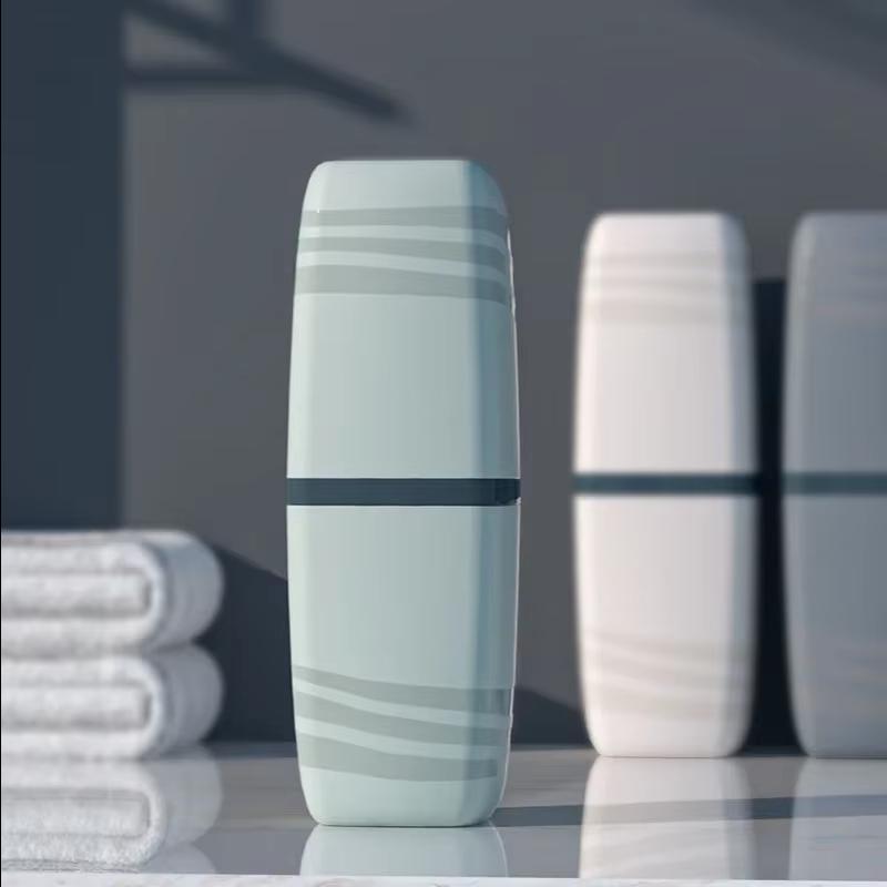 Tragbarer Waschbecher Zahnbürstenbecher Mundspülbecher Zahnbürsten Haushaltsset Zahnzylinder Zahnbürste Zahnpasta Aufbewahrungsbox