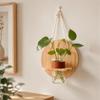 Wooden Wall Hanging Planter Holder Home Ornaments Flower Pot Wall Mounted Planter  Hydroponics