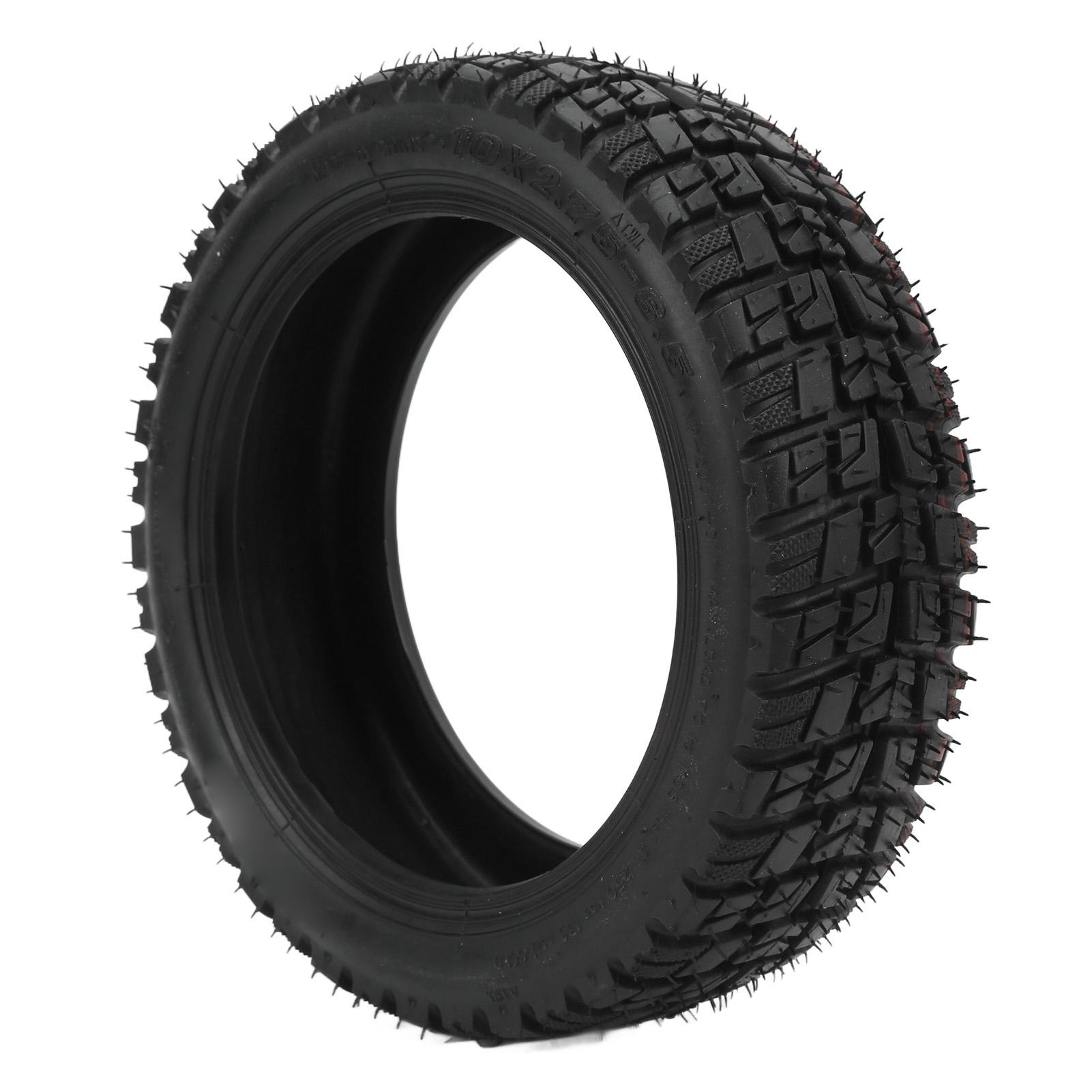 

10x2.75‑6.5 Tubeless Tire 10 Inch Electric Scooter Tubeless Tyre Strong Shock Absorption Thickened Elasticity for Safe Cycling