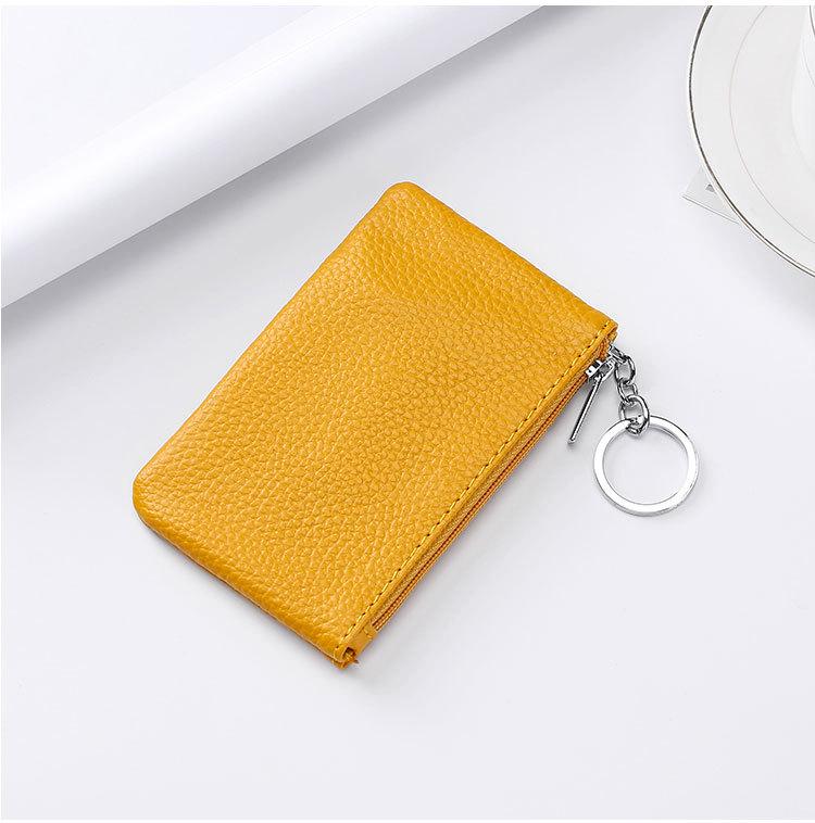 Top Grain Cowhide Leather Coin Purse & Key Holder - Mini Wallet & Card Holder