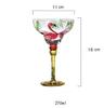 Handmade Colored Drawing Cocktail Cup Europe Goblet Cup Champagne Cup Wine Glasses Bar Party Home Drink Ware Wedding Gifts