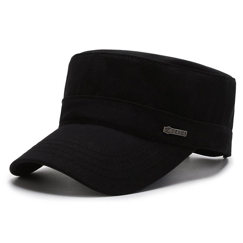 Hat Solid color Flat top hat Spring and autumn fashion Short brim sun hat Peaked hat Casual hat Trendy versatile