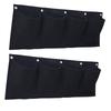 2 Sacs de Plantation Suspendus Horizontaux Respirants Organisateur Facile à Utiliser Jardinières Murales Poche à Fleurs Suspendue pour Jardin Balcon Porche