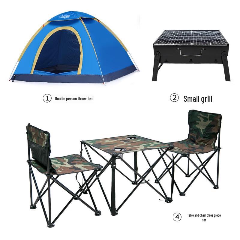 Wolfwalker Automatic Tent 3-Piece Camping Set 01