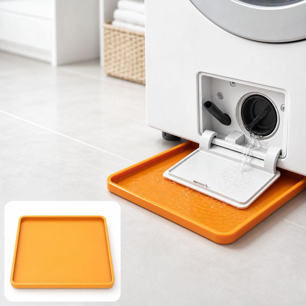 Universal Washing Machine Drain Tray Plastic Leak Catch Pan  Washing Machine Maintenance