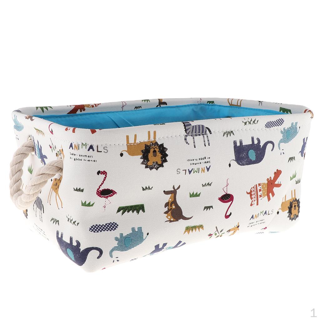 Toys Container Kitchen Storage Basket Office Desk Blue M 970₽