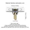 10*10cm Brass Chrome Pop-up Foot Floor Drain Anti-odor Bath Drains Push Down Deodorization Square Matte Shower Room Plug Cover
