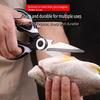 Kitchen Shears for Cutting Chicken, Duck, Fish -Stainless Steel Food-Safe Multipurpose Scissors with Sharp Blades & Ergonomic Handles for Cooking