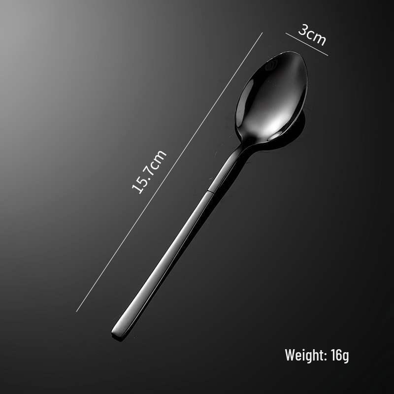 Four-Piece Stainless Steel Restaurant Knife, Fork, Spoon Set - Elegant Hotel Steak Tableware