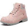 ZUSERIS and Snow Hiking Trekking Size Men's Women's Boots, Boots, Shoes, Snowshoes, High-Top Boots, Waterproof, Non-Slip, Boa, Pink, 26.0cm